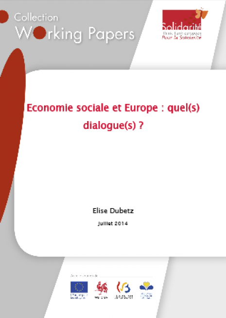image couverture Economie sociale et Europe : quel(s) dialogue(s) ?