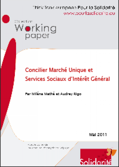 image couverture Concilier Marché Unique et Services Sociaux d’Intérêt Général