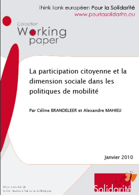 image couverture La participation citoyenne et la dimension sociale dans les politiques de mobilité