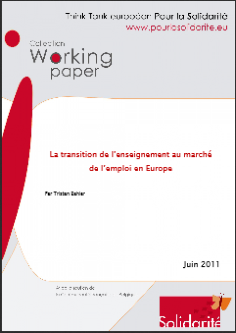 image couverture La transition de l’enseignement au marché de l’emploi en Europe